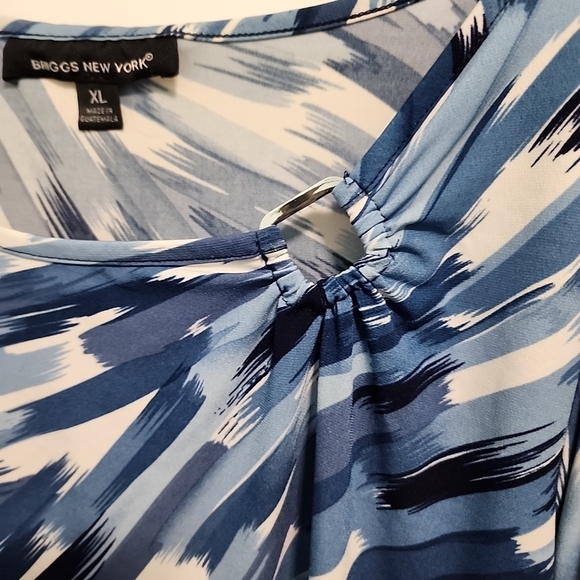 Briggs New York Blue and black Sz Xl buckle detail at collar. - Picture 5 of 6